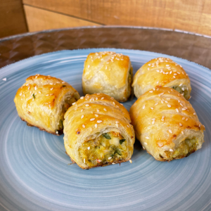 Sausage Rolls with rough puff pastry